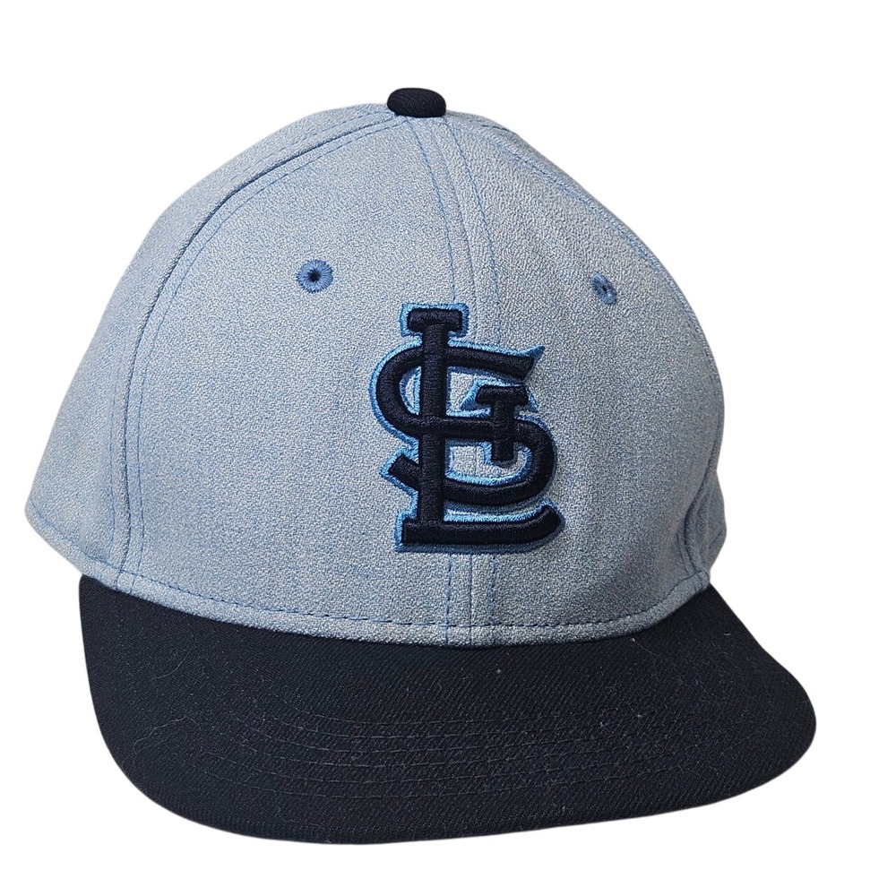 STL New Era St‎ Louis Cardinals Youth Baseball Cap Size 6 3/8 Blue Navy Fitted
